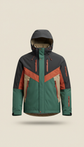 Modular Shell Jacket in Botanical Green